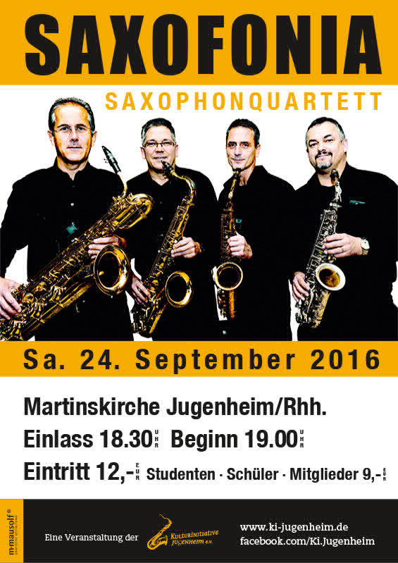 Saxofonia Plakat